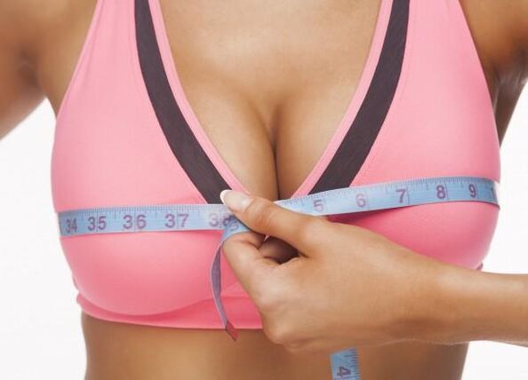 Female breast after enlargement with different methods